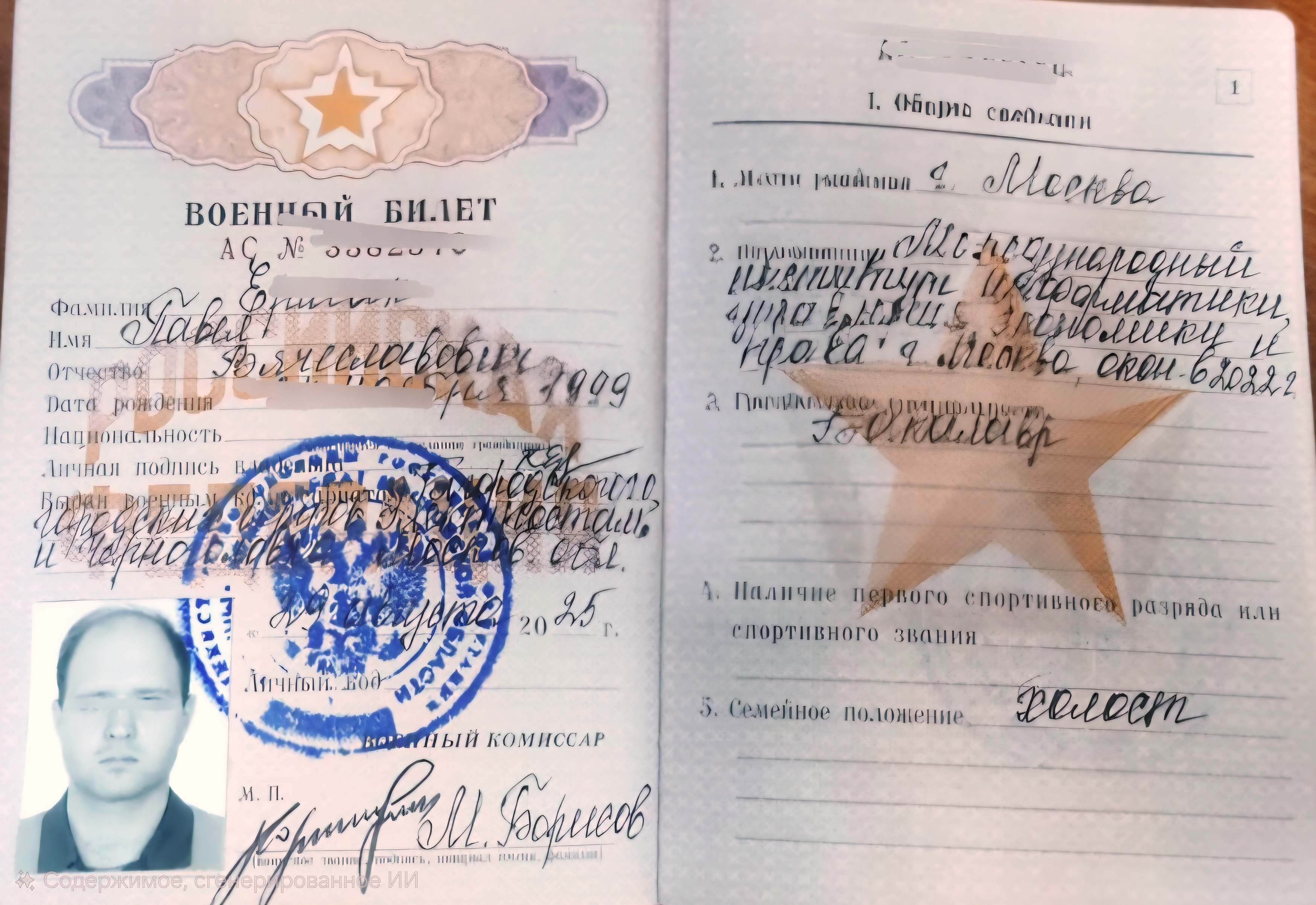 Призывник был без военного билета не смотря на то, что у него были серьезные заболевания